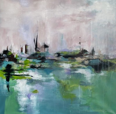 Vilijos M. tapyba, paveikslas „Laumžirgių žemė“