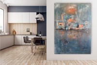 Vilijos M. tapyba, paveikslas „Vakaro kontrastai
