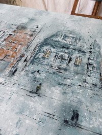 Vilijos M. tapyba, paveikslas „Rūko miestas